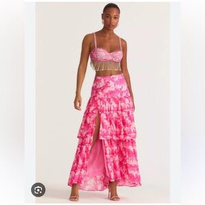 LSF Andrea 🤩💖 pink maxi skirt size 0